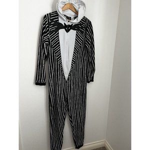 Nightmare Before Christmas Jack Skellington Union Suit Pajamas Size S Costume
